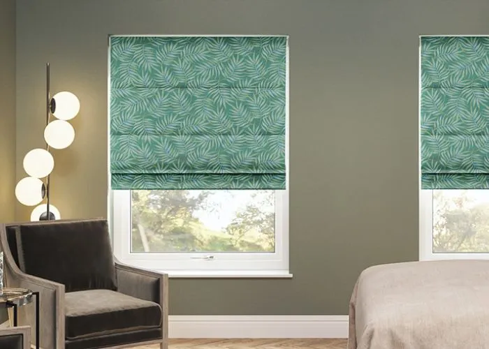 Linen fabric Roman blinds for living rooms