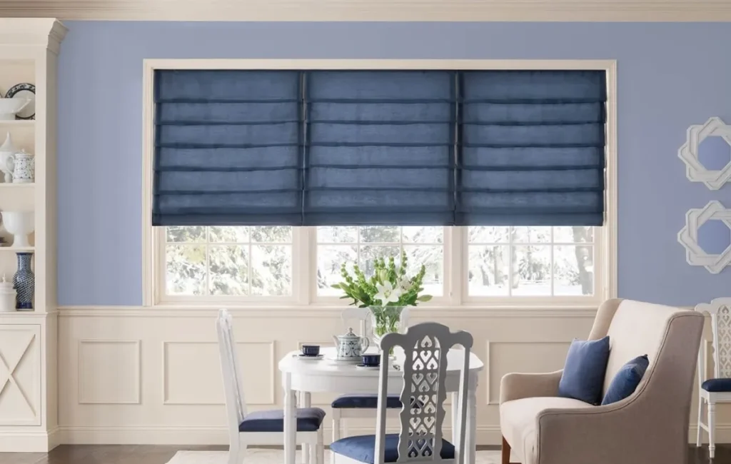 How do roman blinds work
