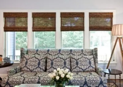 Indoor bamboo blinds for modern interiors