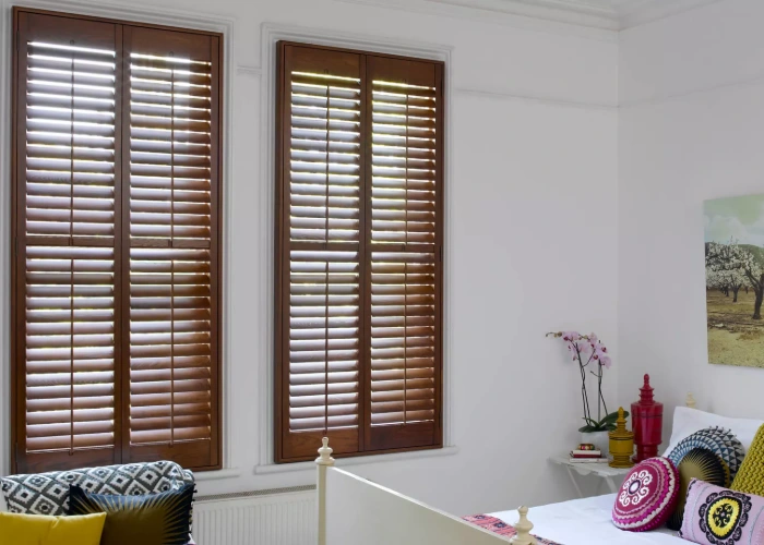 Wooden window shutters for home
