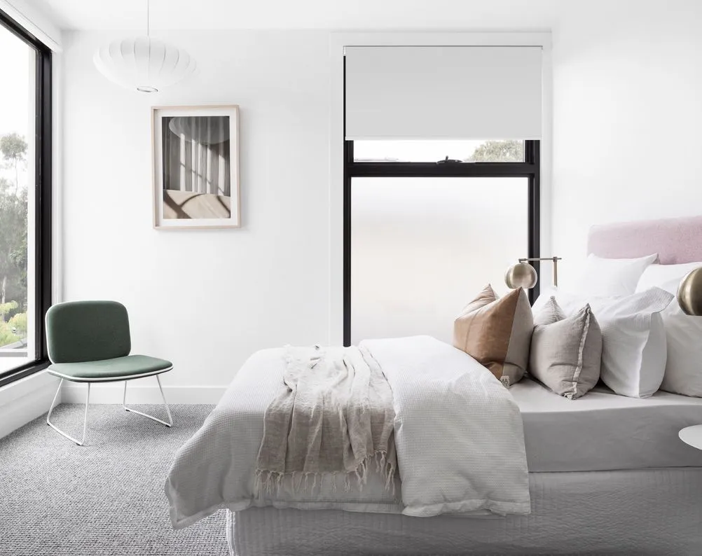 Automaed Blinds in a Dubai Bedroom