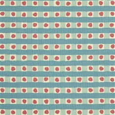 Dotty Check - Cloud Printed Fabric
