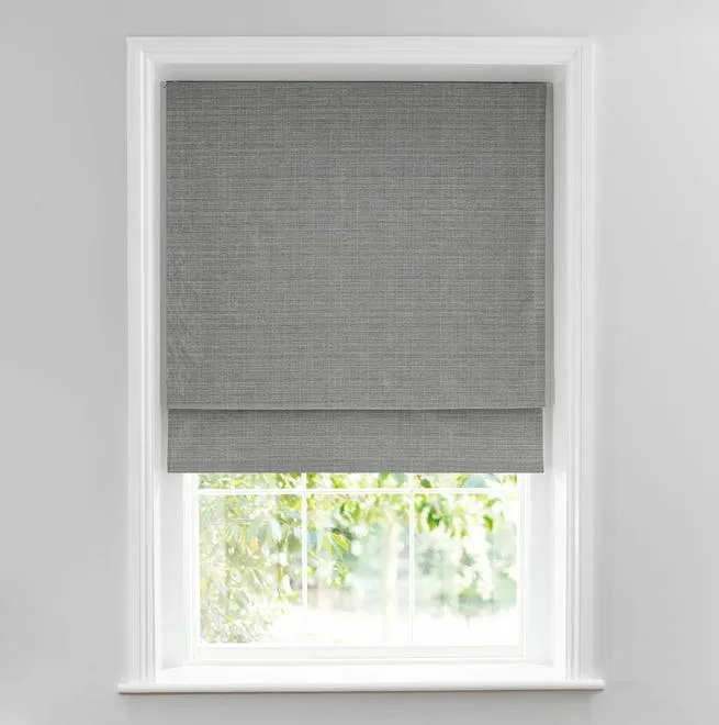 Silver Lined Roman Blind