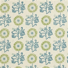 Sunflower Detail - Light Printed Fabric