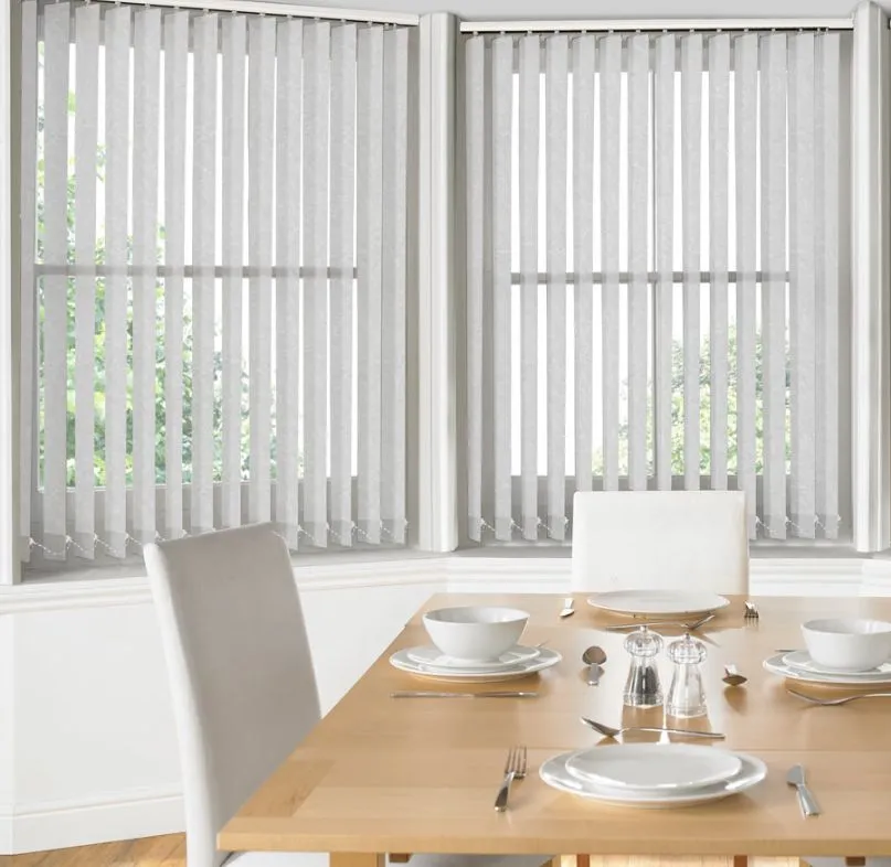 Vertical Window Blinds Installed in a Kitchen