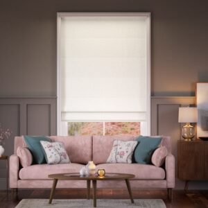 Blackout Eggshell Roman Blind