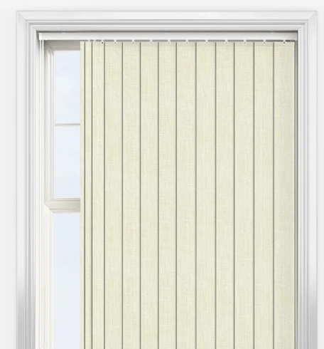 Voga Blackout Cream Textured Vertical Blind