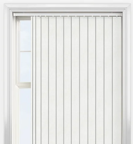 Voga White Textured Vertical Blind