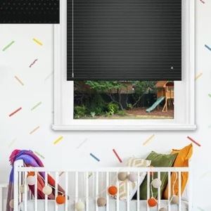 Black Perforated Aluminium Venetian Blind