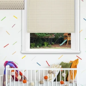 Cream Perforated Aluminium Venetian Blind