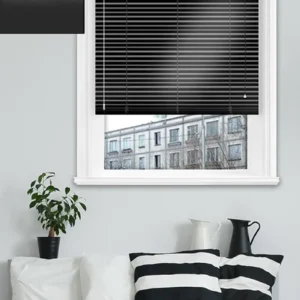 Gloss Black Aluminium Venetian Blind