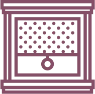 blackout window blinds icon