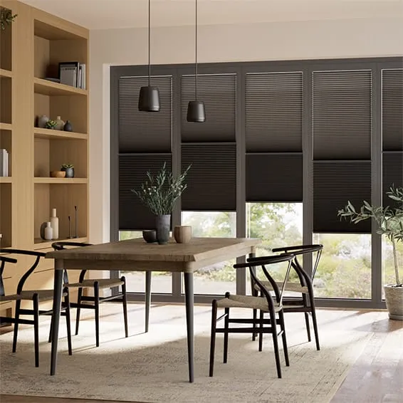 BiFold Night & Day Duo Basalt Pleated Blind