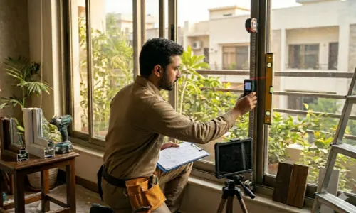 Accurate window Measurements before bamboo blinds installation