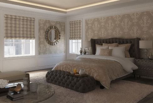Bedroom Roman Blinds