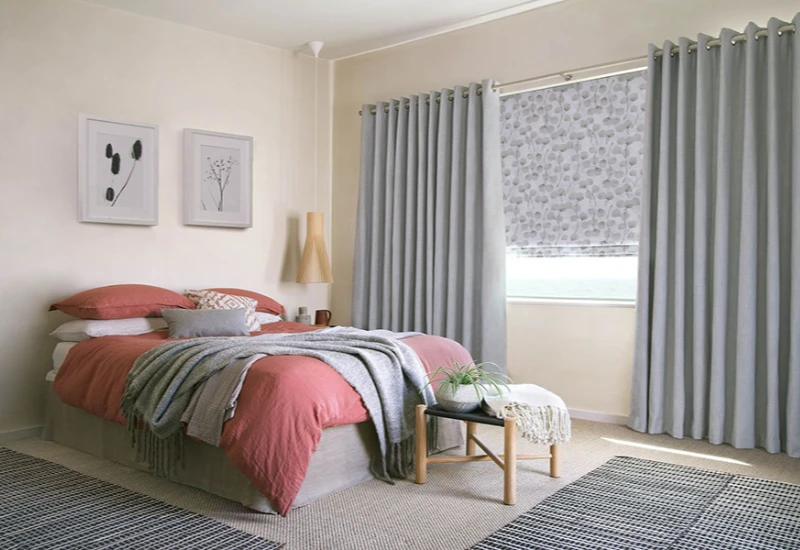 Blackout Window Curtains install in bedroom