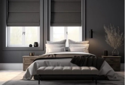 Blackout roman blinds