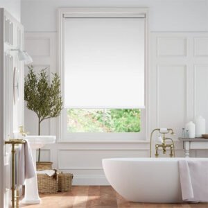 Express Titan Blockout Snow White Roller Blind