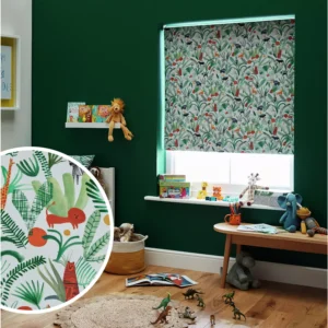 Habitat Kids Blackout Green Roller Blind