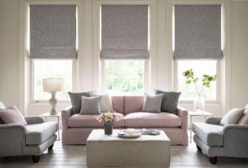 Livingroom roman Window Blinds