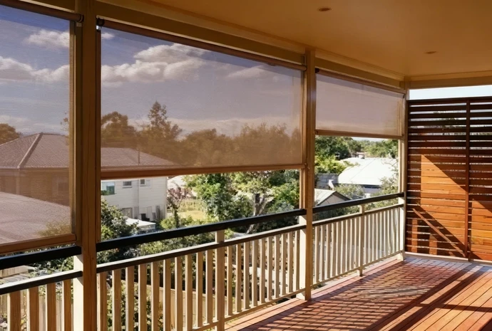 Roller blinds for balcony