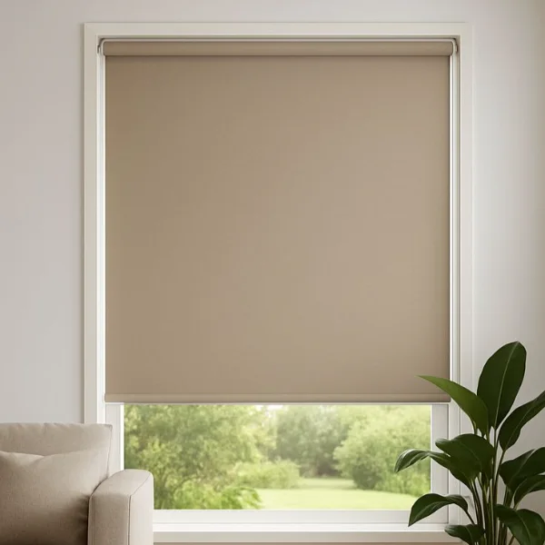 Roller window blinds install in Dubai home