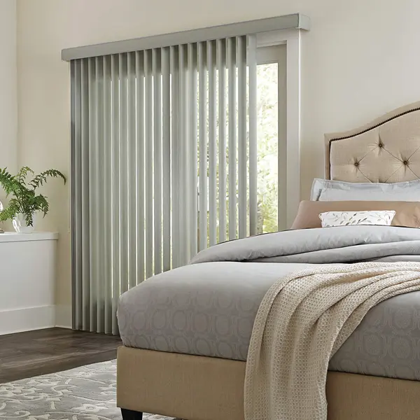 Vertical Blinds Install in Bedroom