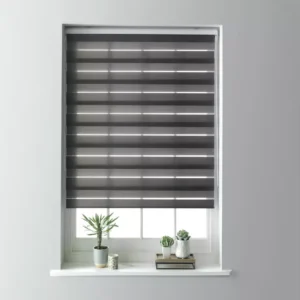 Day and Night Grey Roller Blind