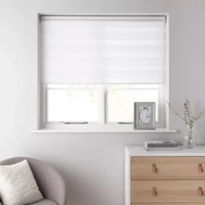 Day and Night White Roller Blind