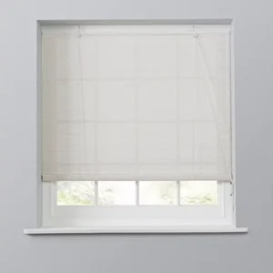 Bamboo White Roller Blind