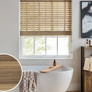 Wood Effect Light Brown 50mm Venetian Blind