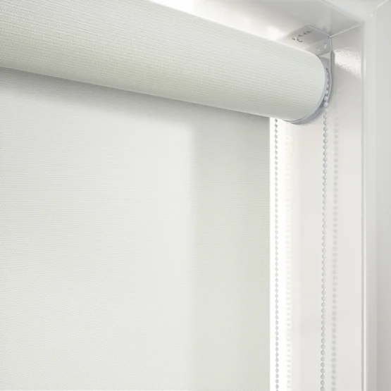 Deluxe Plain Cream Dimout Roller Blind - Image 2