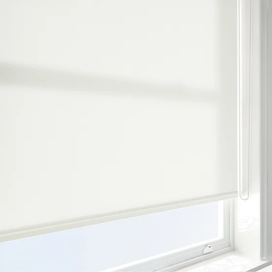 Deluxe Plain Cream Dimout Roller Blind - Image 4