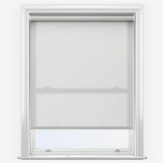 Deluxe Plain Pebble Grey Ddimout Roller Blind