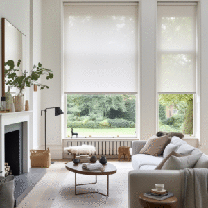 Ice White 5% Openness Sunscreen Roller Blind