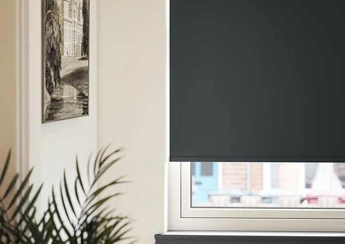 Verona Blackout Black Roller Blind - Image 2