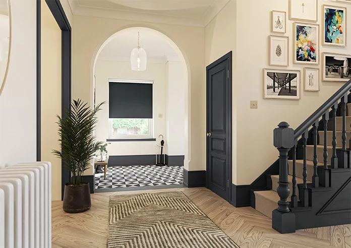 Verona Blackout Black Roller Blind - Image 3