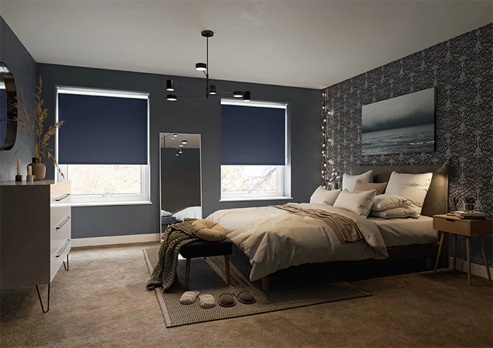 Verona Blackout Navy Roller Blind - Image 3