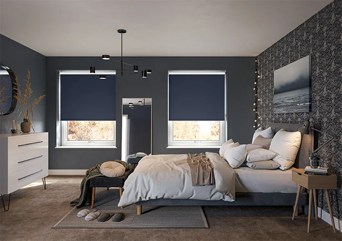 Verona Blackout Navy Roller Blind - Image 4