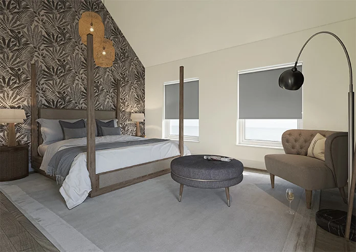 Verona Blackout Nimbus Grey Roller Blind - Image 3