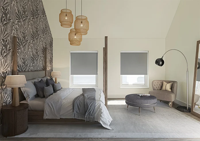 Verona Blackout Nimbus Grey Roller Blind - Image 4