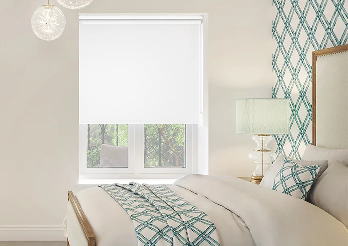 Verona Blackout Pure White roller blind