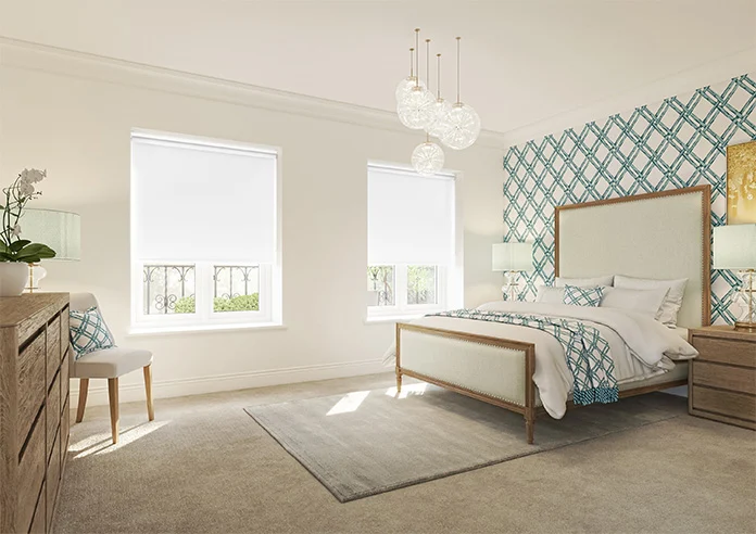 Verona Blackout Pure White Roller Blind - Image 3