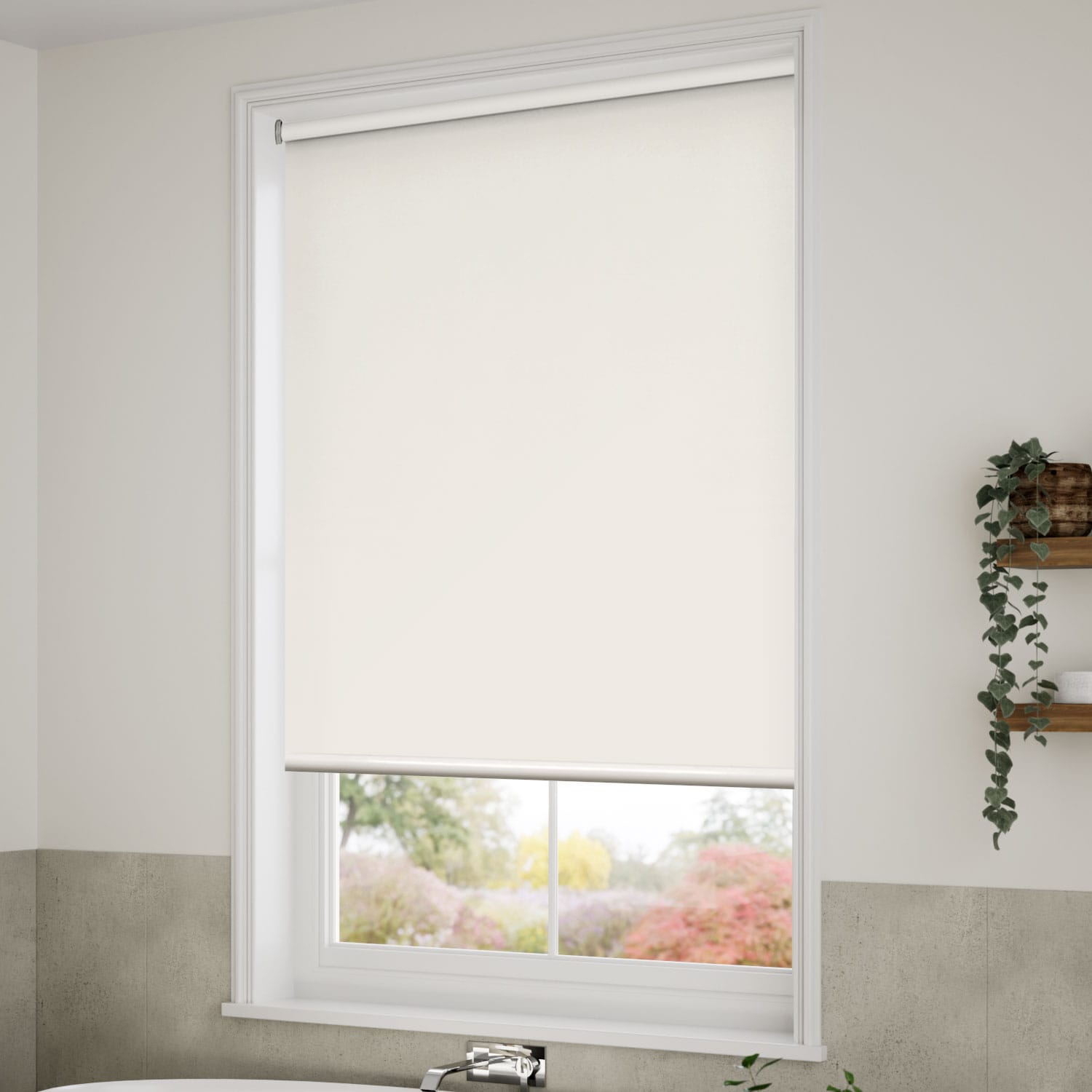 Alabaster Motorized Roller Blinds