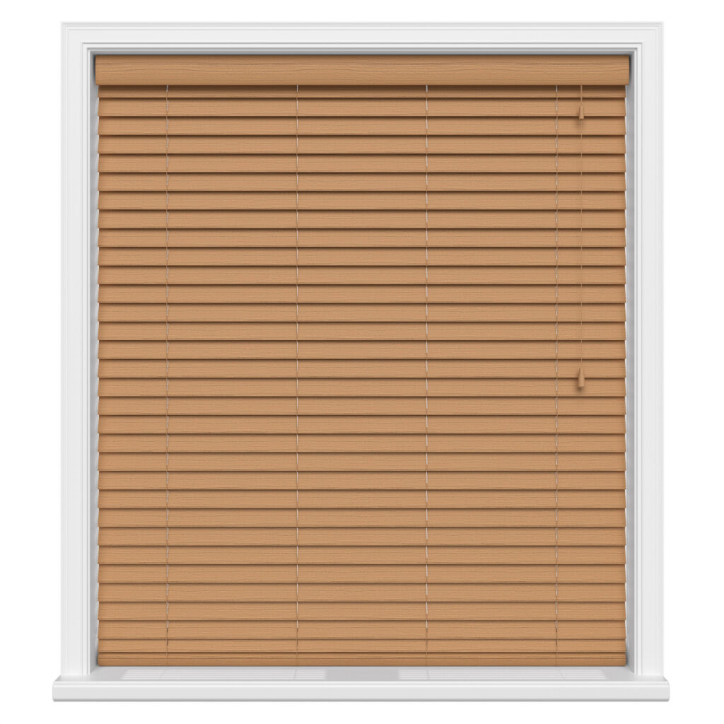 Amber Wood Motorized Wooden Blinds