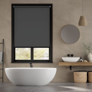 Charcoal Motorized Roller Blinds