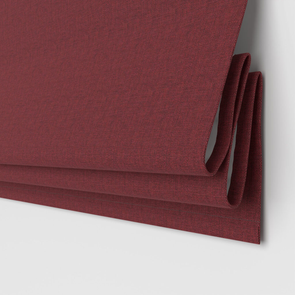 Crimson Motorized Roman Blinds