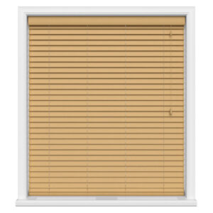Desert Oak Motorized Wooden Blinds