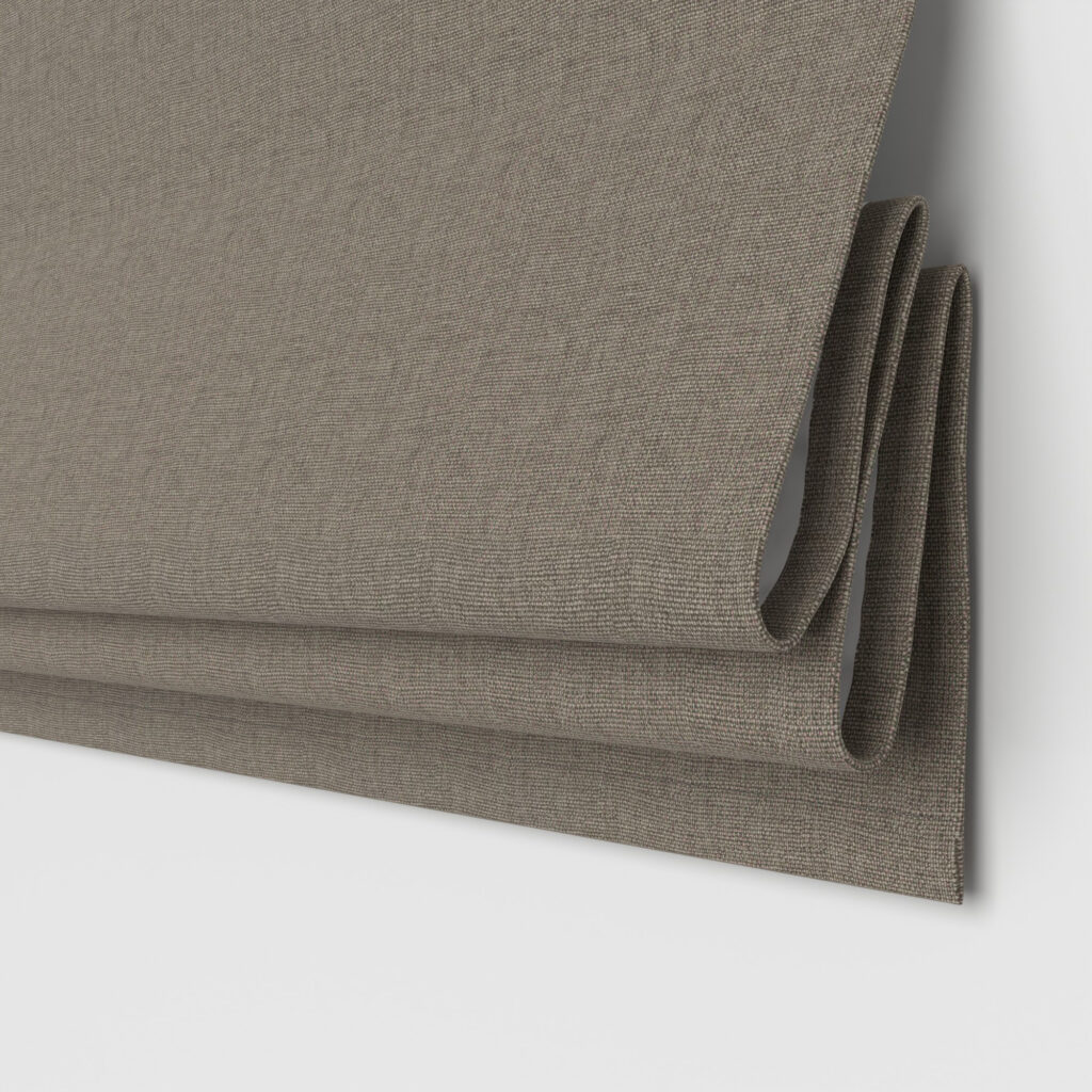 Hessian Motorized Roman Blinds