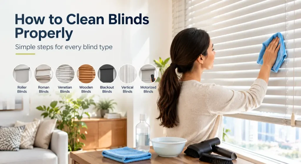 How to clean blinds properly